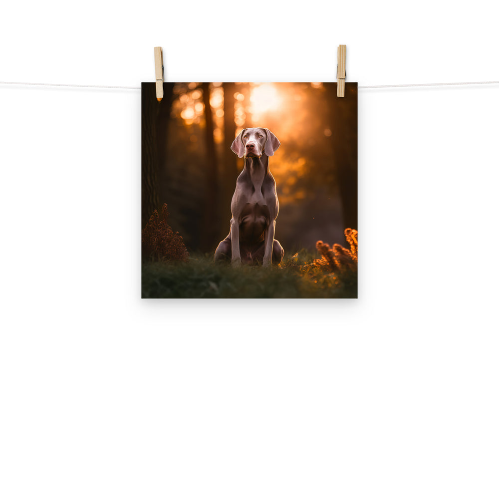 Weimaraner Photo paper poster - PosterfyAI.com