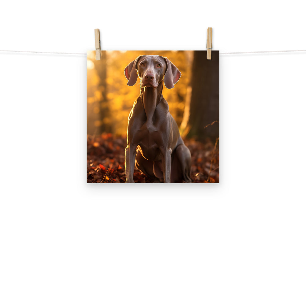 Weimaraner Photo paper poster - PosterfyAI.com