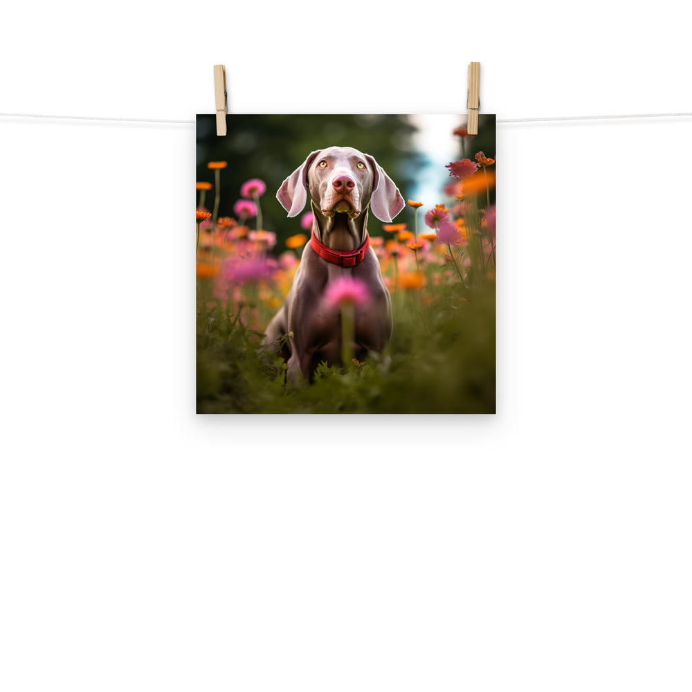 Weimaraner Photo paper poster - PosterfyAI.com