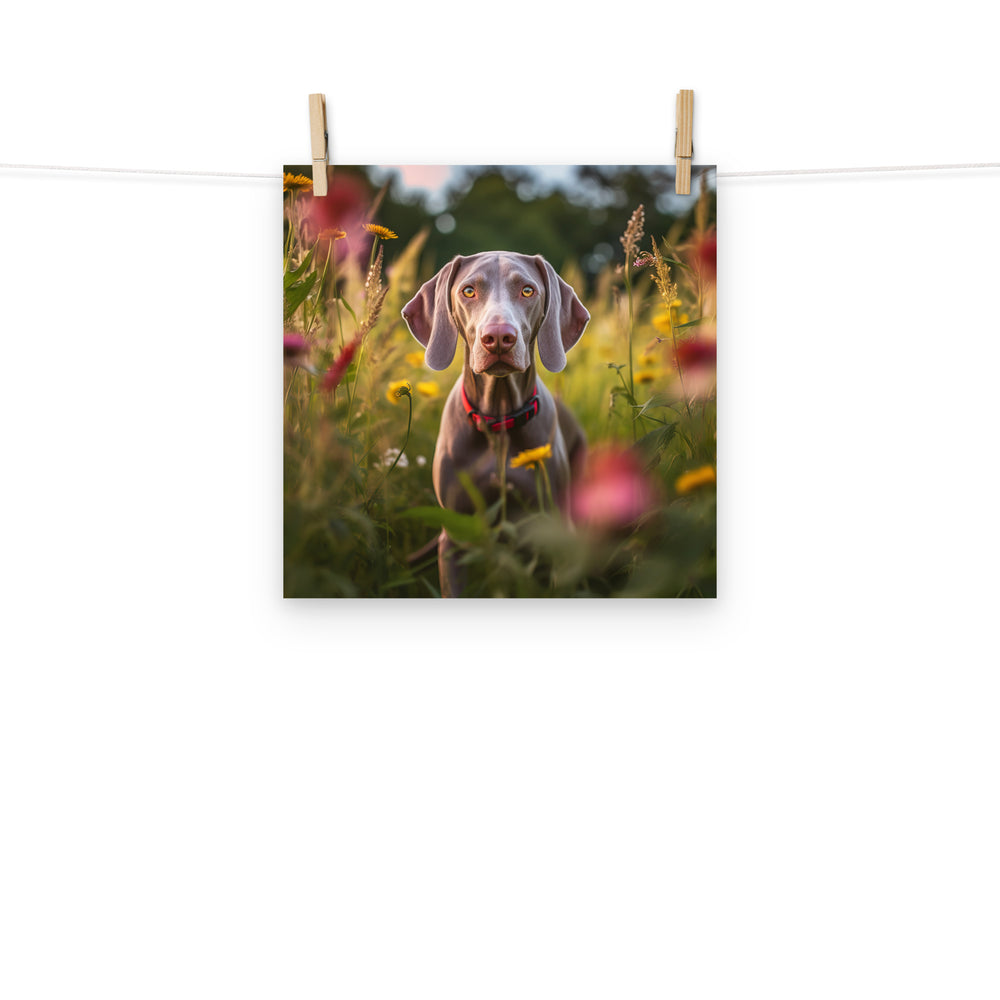 Weimaraner Photo paper poster - PosterfyAI.com