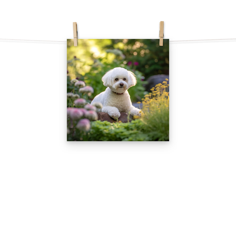 Bichon Frise Photo paper poster - PosterfyAI.com