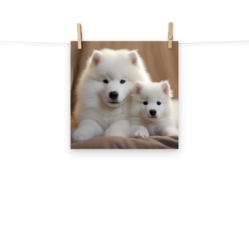 Samoyed Photo paper poster - PosterfyAI.com