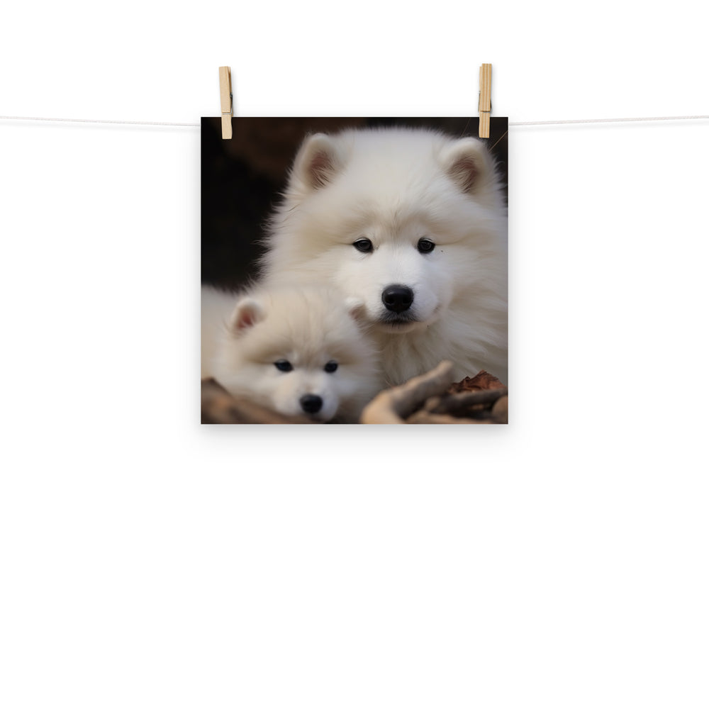 Samoyed Photo paper poster - PosterfyAI.com