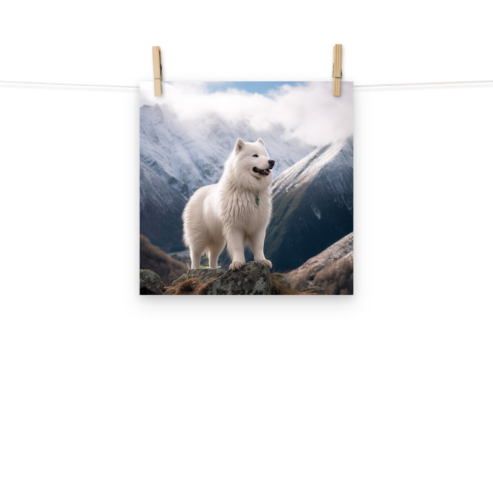 Samoyed Photo paper poster - PosterfyAI.com