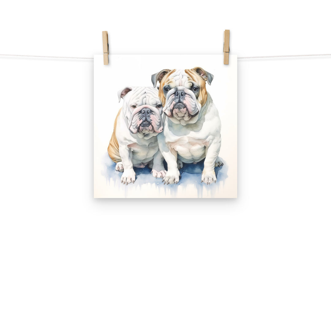 Bulldog Photo paper poster - PosterfyAI.com