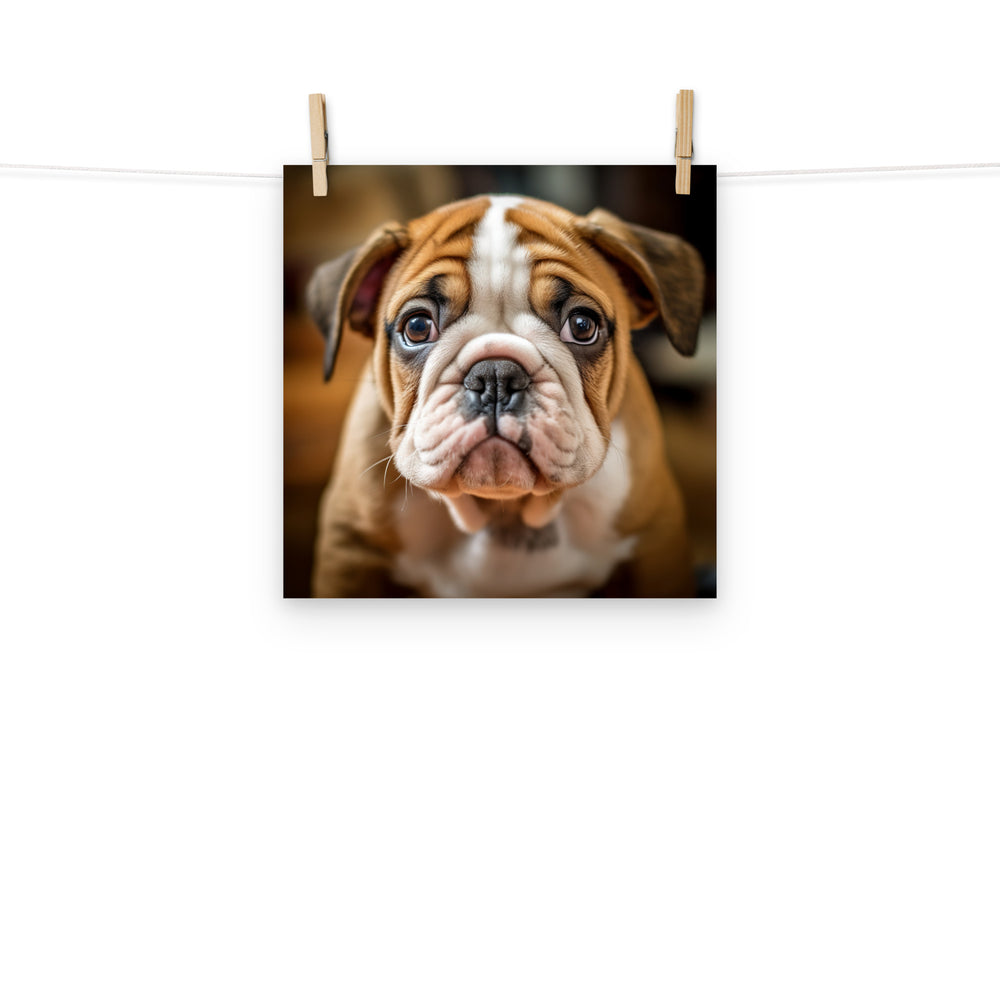 Bulldog Photo paper poster - PosterfyAI.com