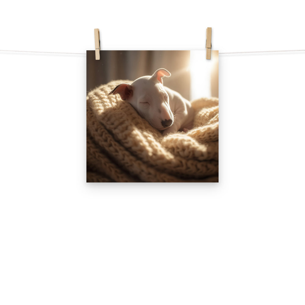 Bull Terrier Photo paper poster - PosterfyAI.com