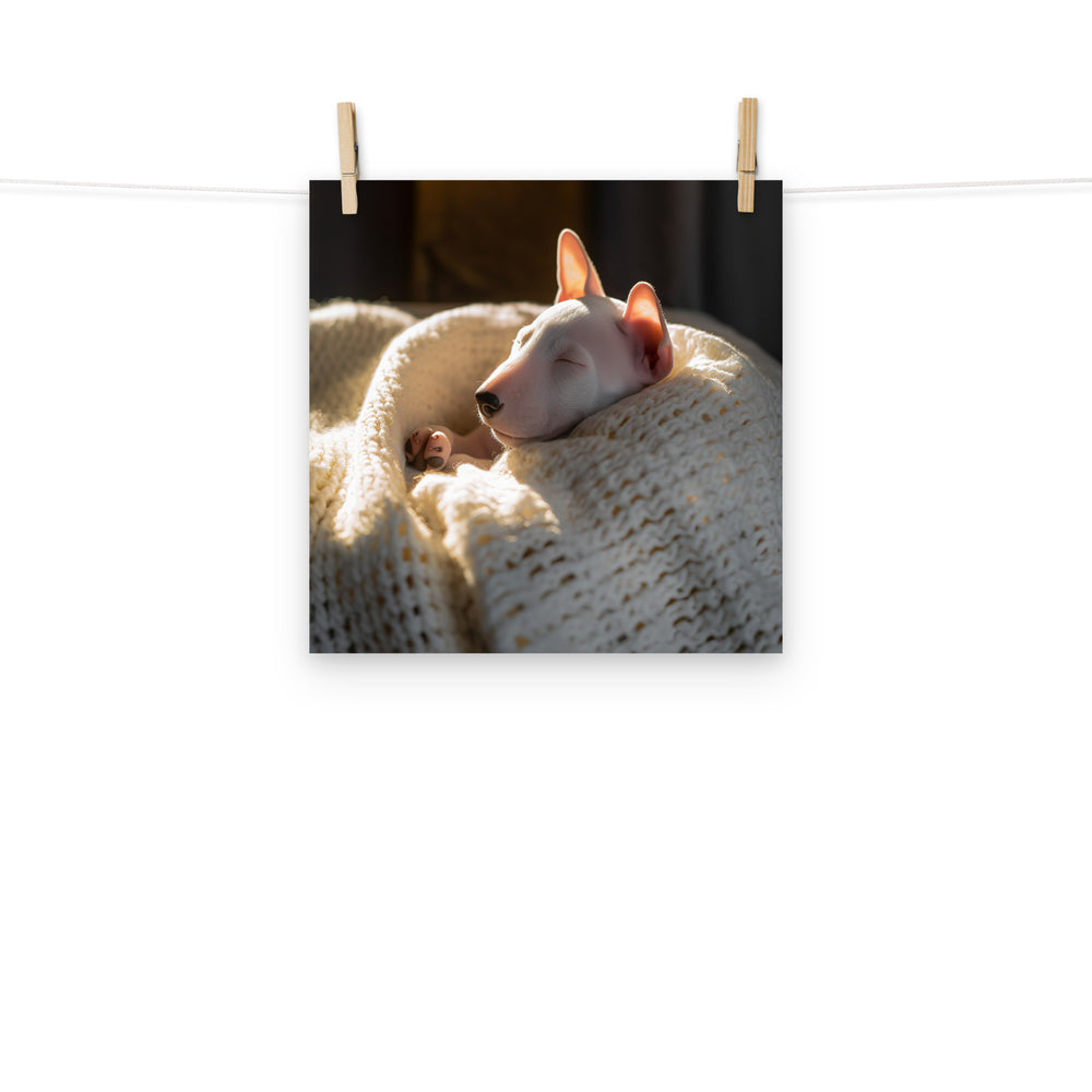 Bull Terrier Photo paper poster - PosterfyAI.com