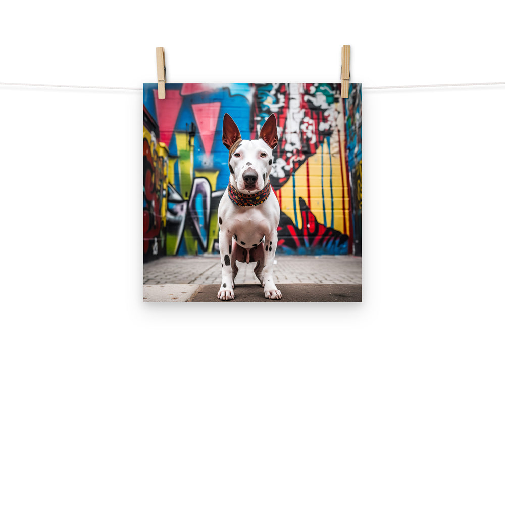 Bull Terrier Photo paper poster - PosterfyAI.com