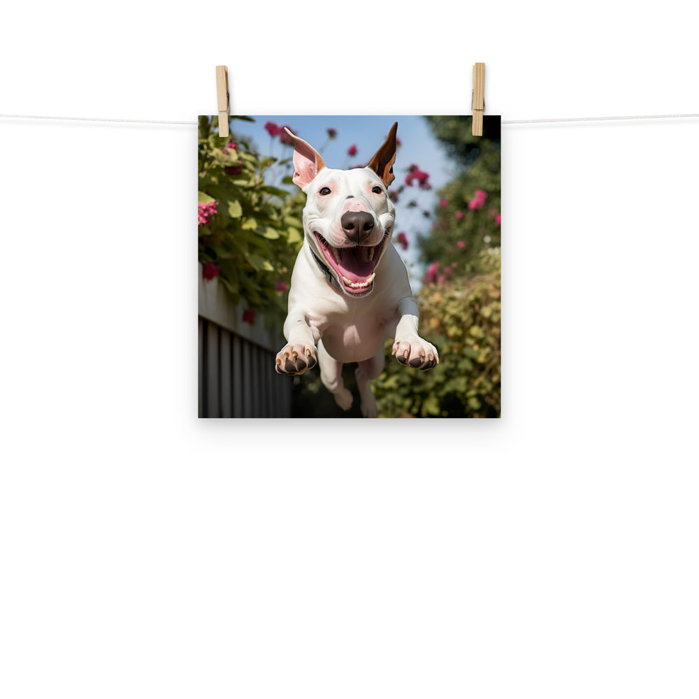 Bull Terrier Photo paper poster - PosterfyAI.com