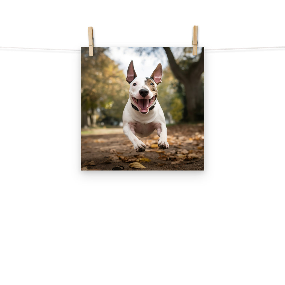 Bull Terrier Photo paper poster - PosterfyAI.com