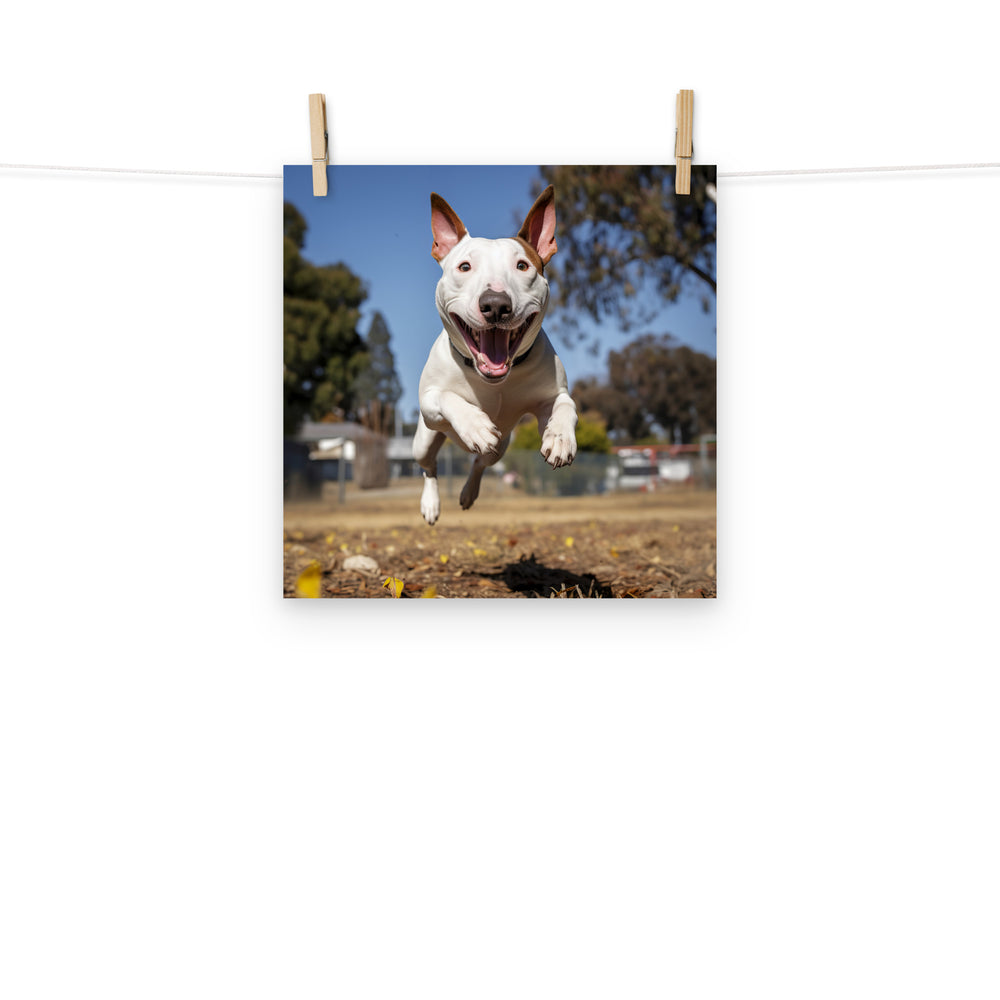 Bull Terrier Photo paper poster - PosterfyAI.com