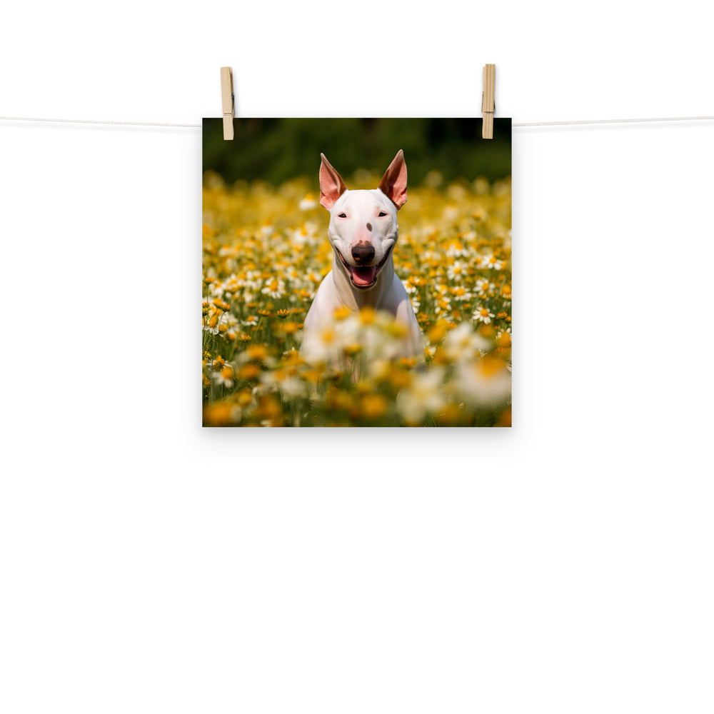 Bull Terrier Photo paper poster - PosterfyAI.com