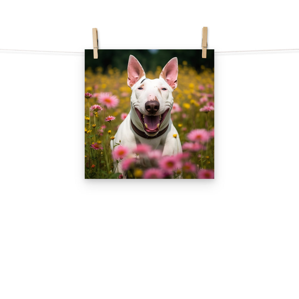 Bull Terrier Photo paper poster - PosterfyAI.com