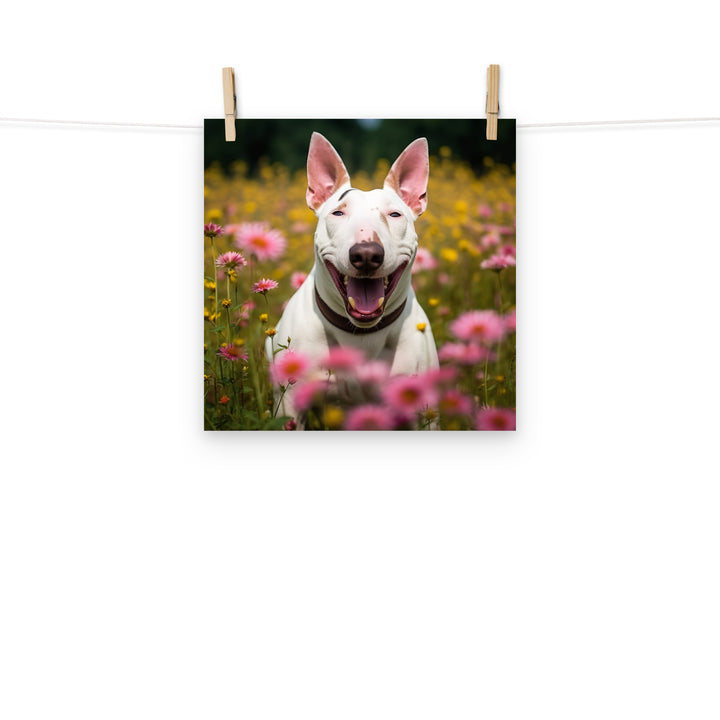 Bull Terrier Photo paper poster - PosterfyAI.com