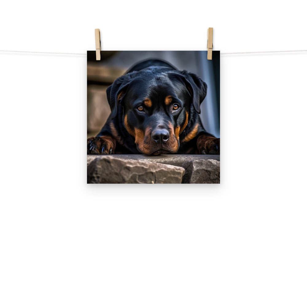 Rottweiler Photo paper poster - PosterfyAI.com