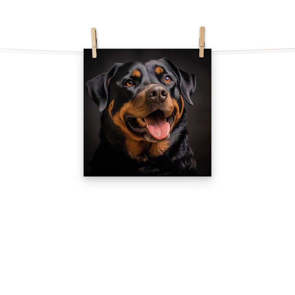 Rottweiler Photo paper poster - PosterfyAI.com