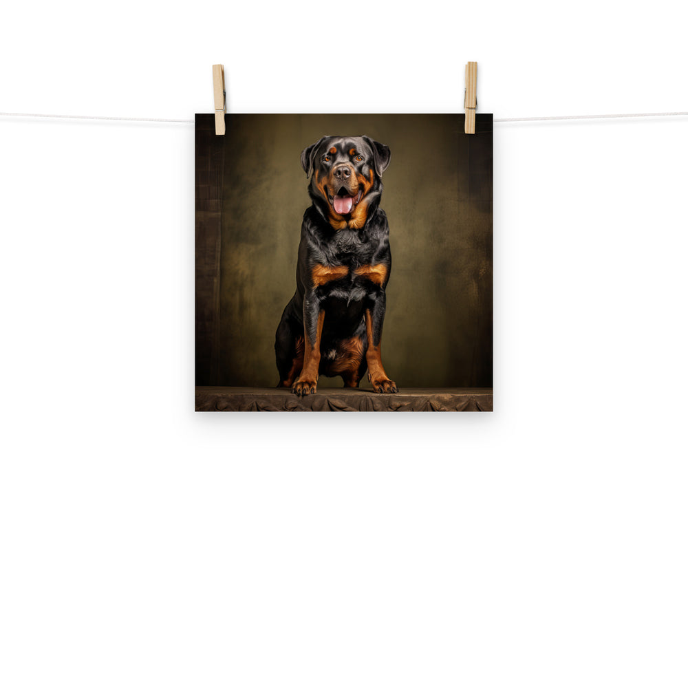 Rottweiler Photo paper poster - PosterfyAI.com