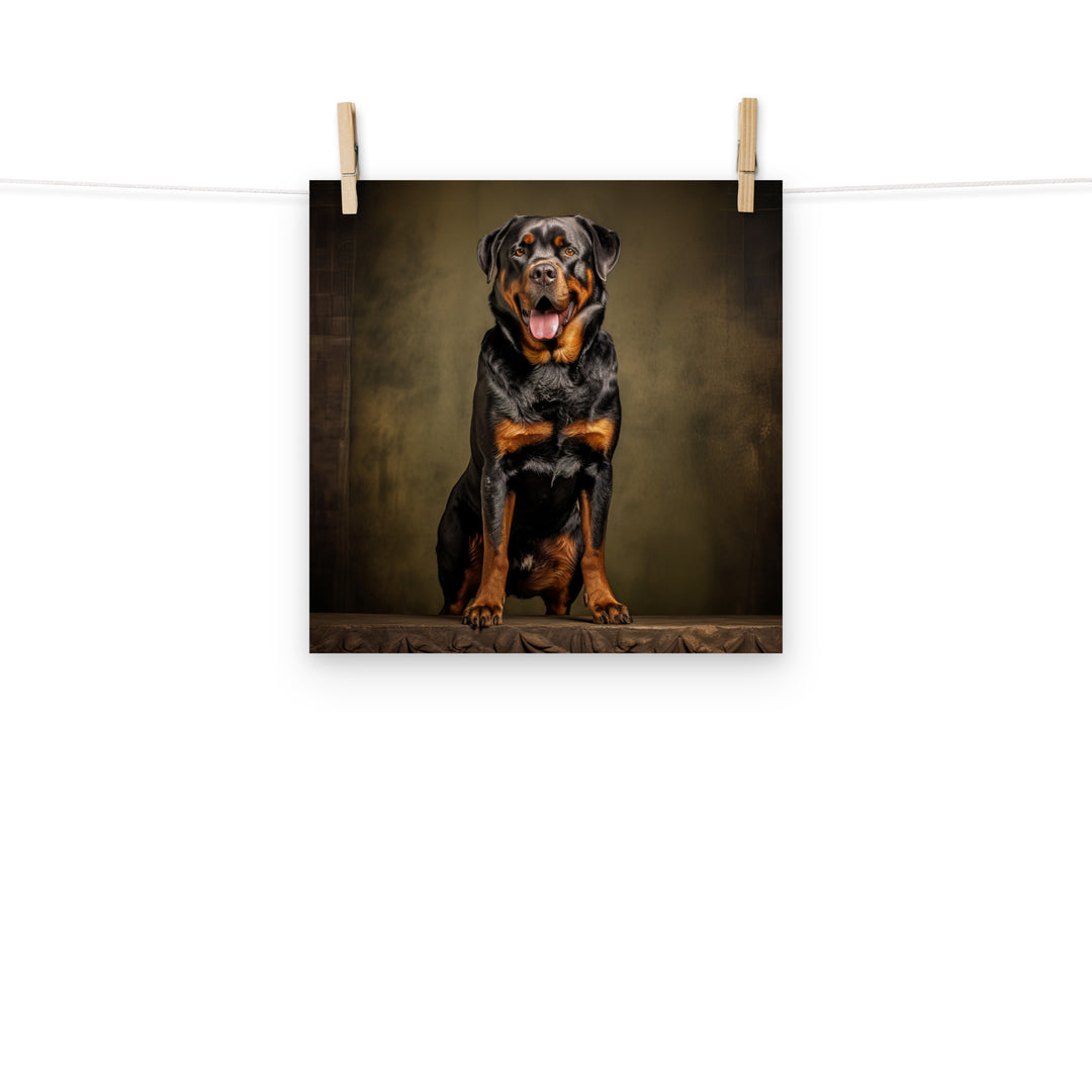 Rottweiler Photo paper poster - PosterfyAI.com