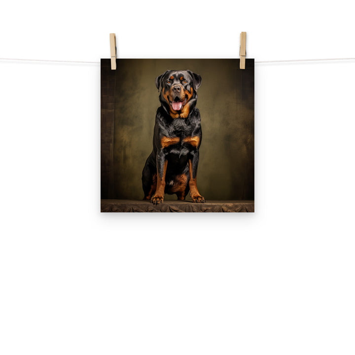 Rottweiler Photo paper poster - PosterfyAI.com