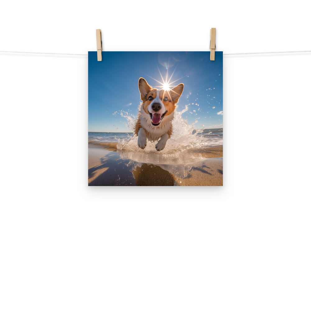 Welsh Corgi Photo paper poster - PosterfyAI.com