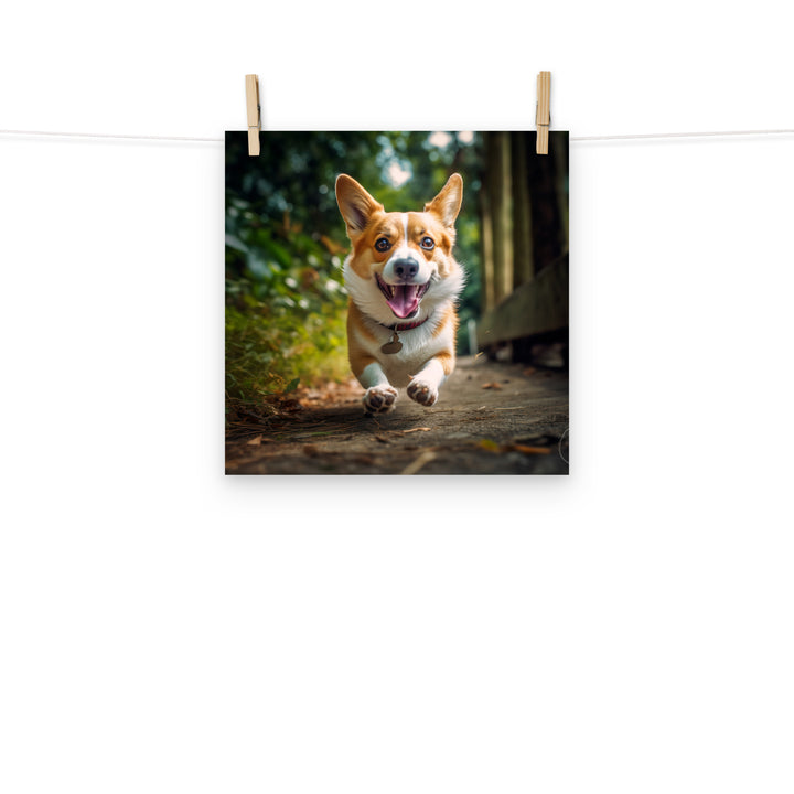 Welsh Corgi Photo paper poster - PosterfyAI.com