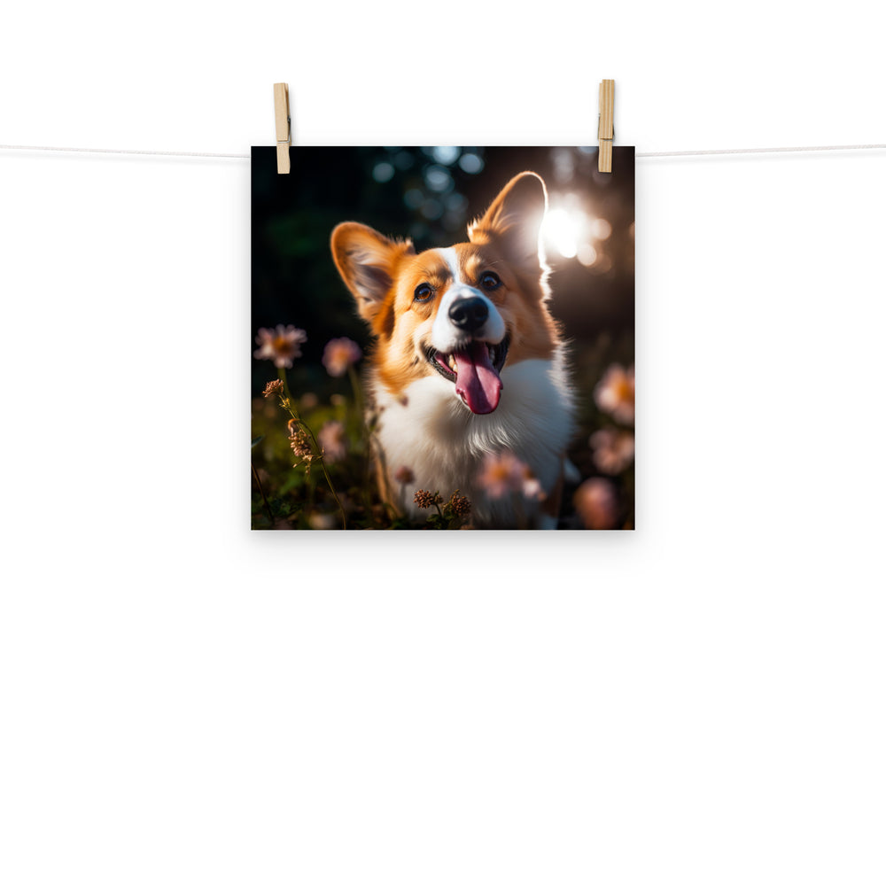 Welsh Corgi Photo paper poster - PosterfyAI.com