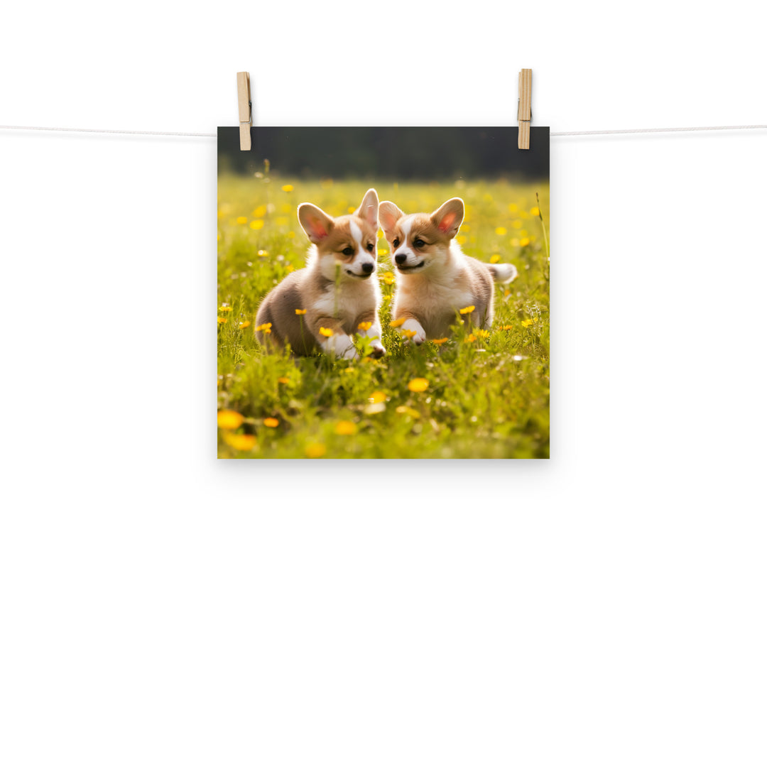 Welsh Corgi Photo paper poster - PosterfyAI.com