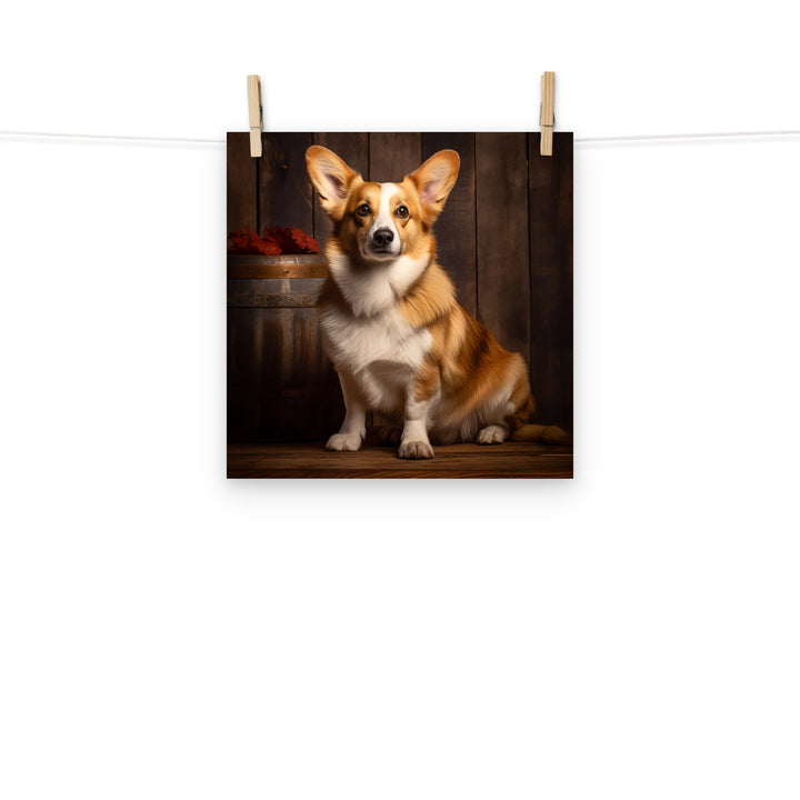 Welsh Corgi Photo paper poster - PosterfyAI.com