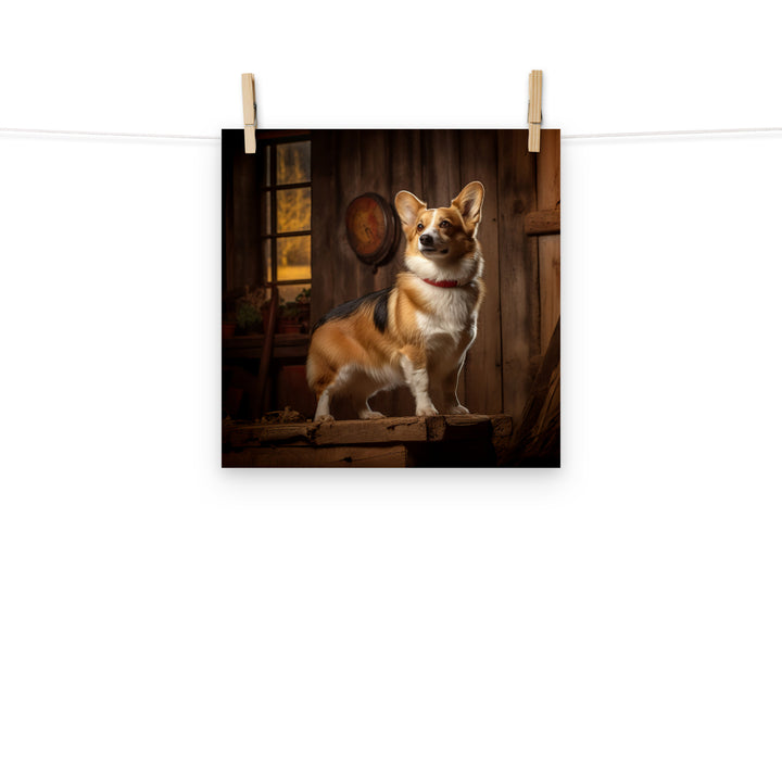 Welsh Corgi Photo paper poster - PosterfyAI.com