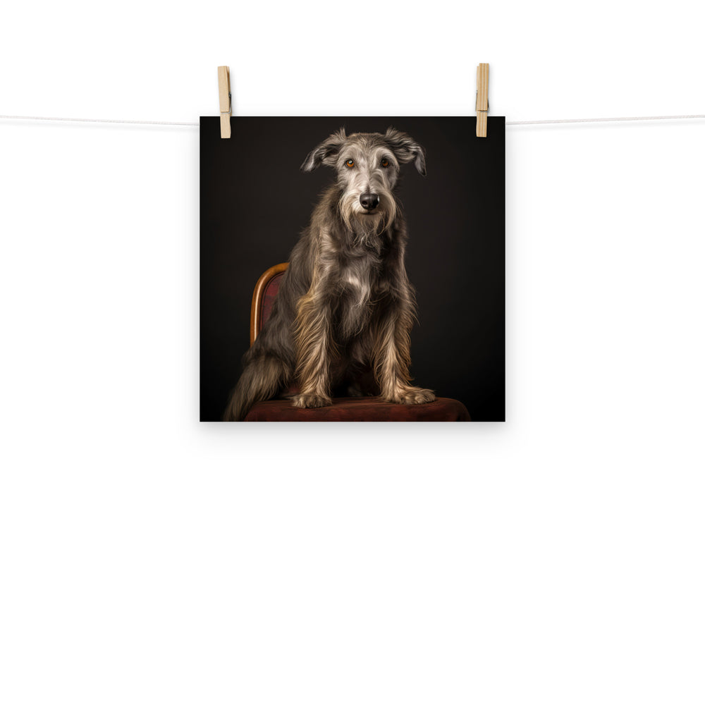 Scottish Deerhound Photo paper poster - PosterfyAI.com