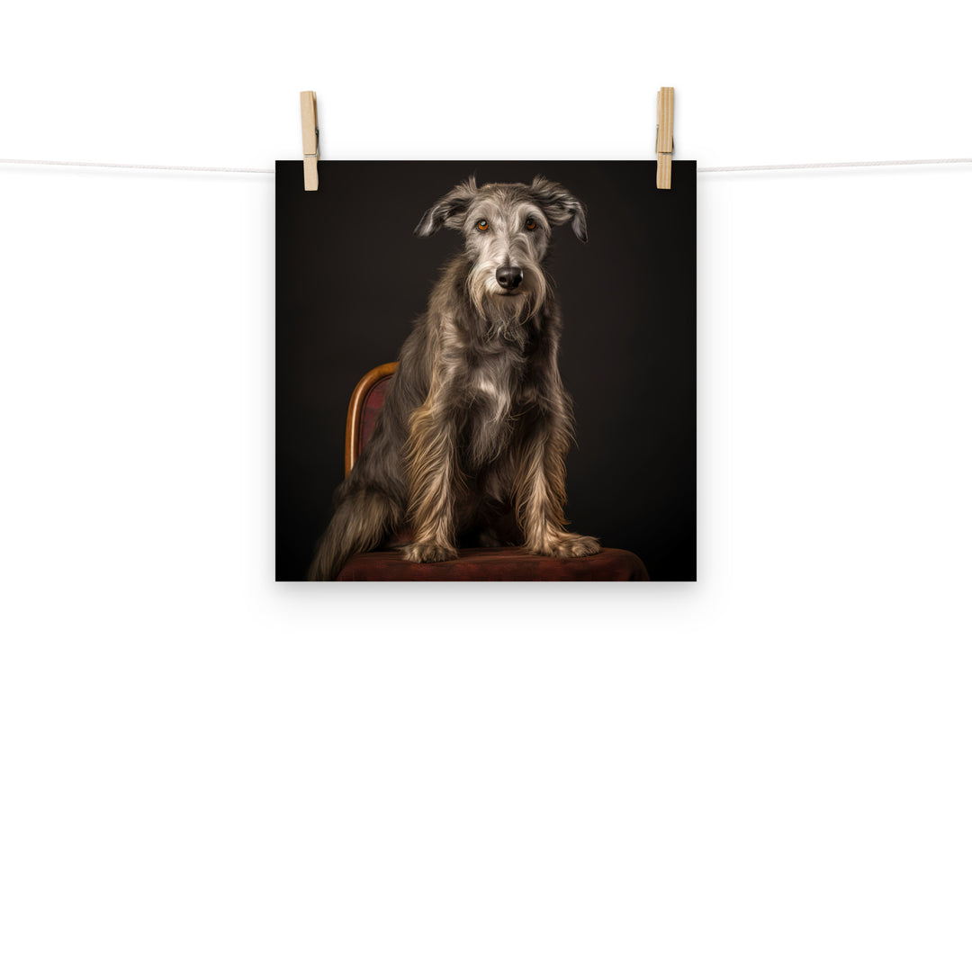 Scottish Deerhound Photo paper poster - PosterfyAI.com