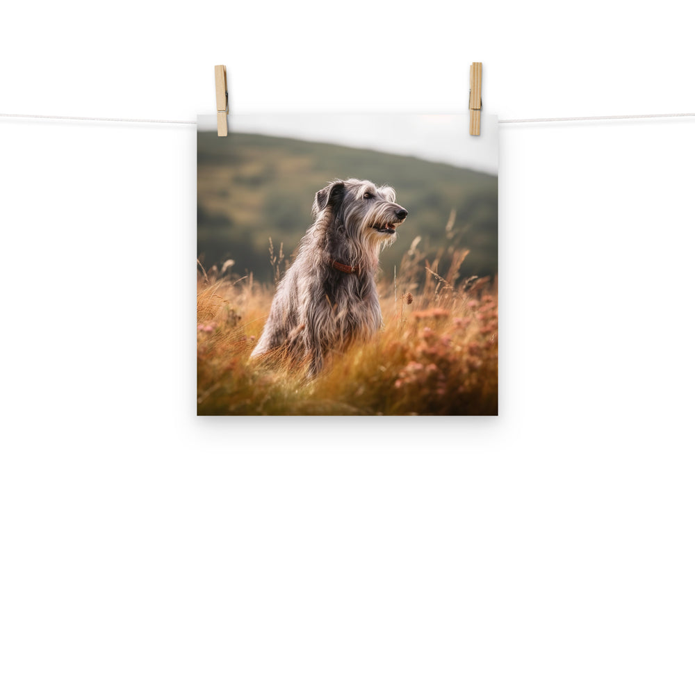 Scottish Deerhound Photo paper poster - PosterfyAI.com