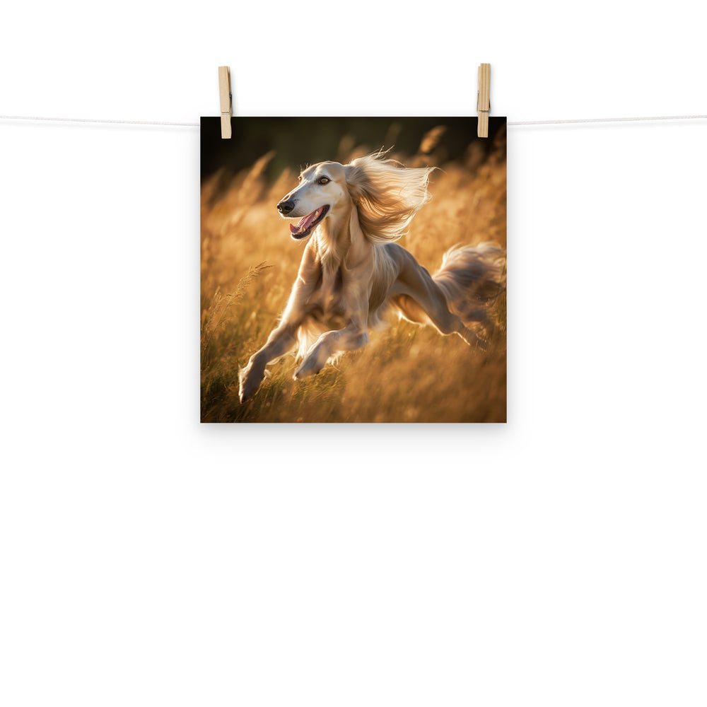 Saluki Photo paper poster - PosterfyAI.com