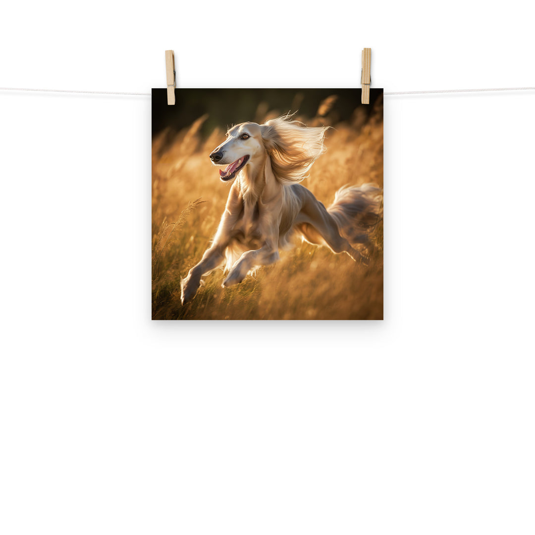 Saluki Photo paper poster - PosterfyAI.com