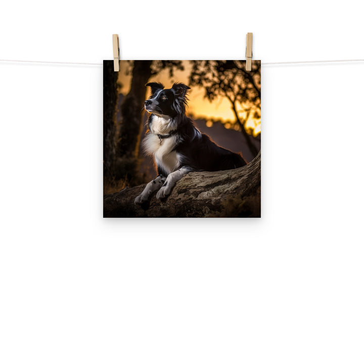 Border Collie Photo paper poster - PosterfyAI.com