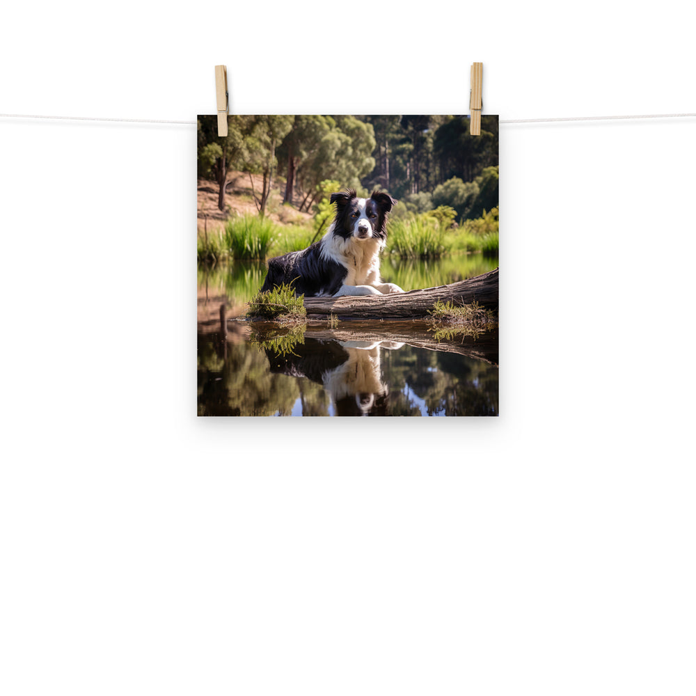 Border Collie Photo paper poster - PosterfyAI.com