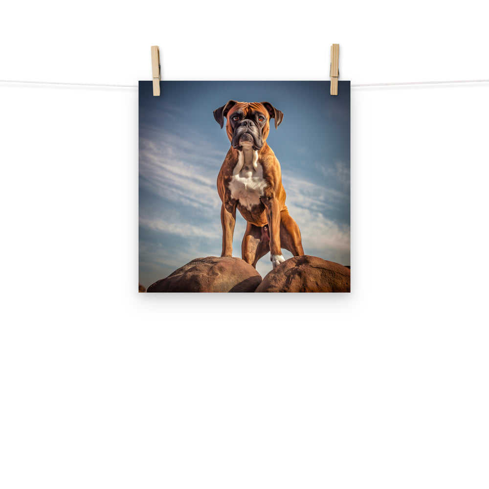 Boxer Photo paper poster - PosterfyAI.com
