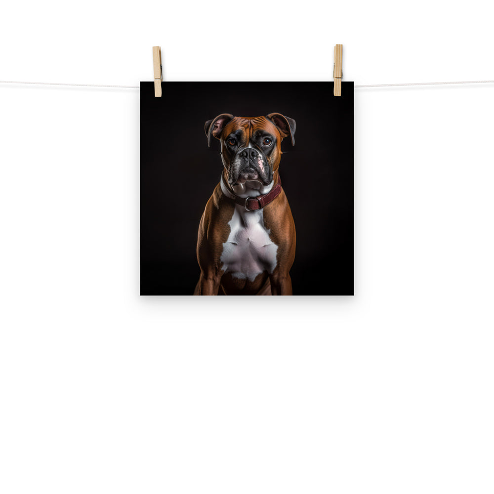 Boxer Photo paper poster - PosterfyAI.com