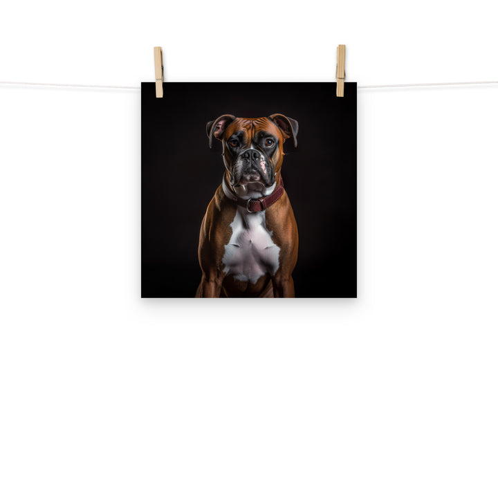 Boxer Photo paper poster - PosterfyAI.com