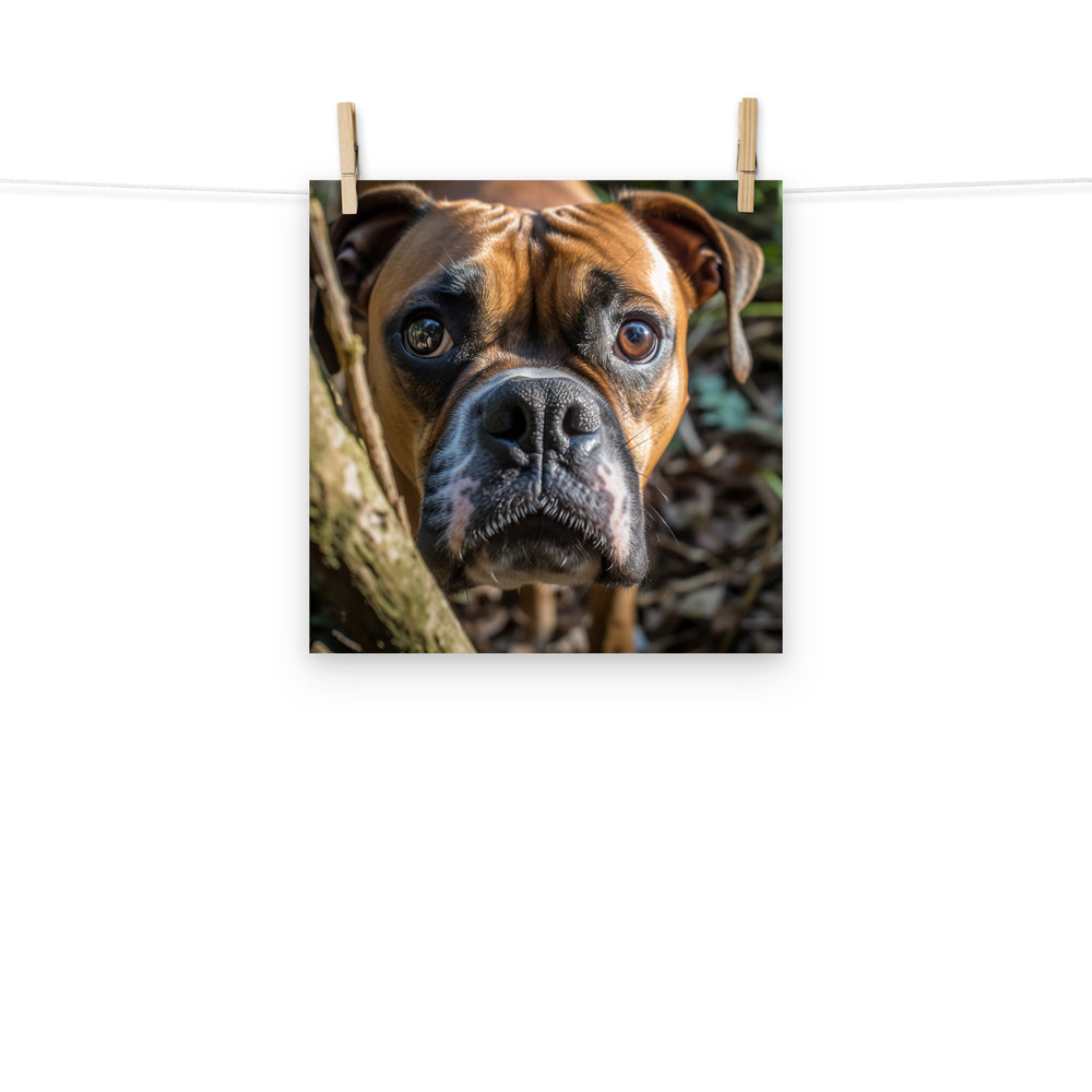 Boxer Photo paper poster - PosterfyAI.com
