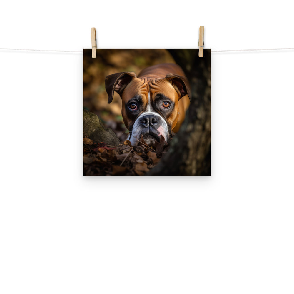 Boxer Photo paper poster - PosterfyAI.com