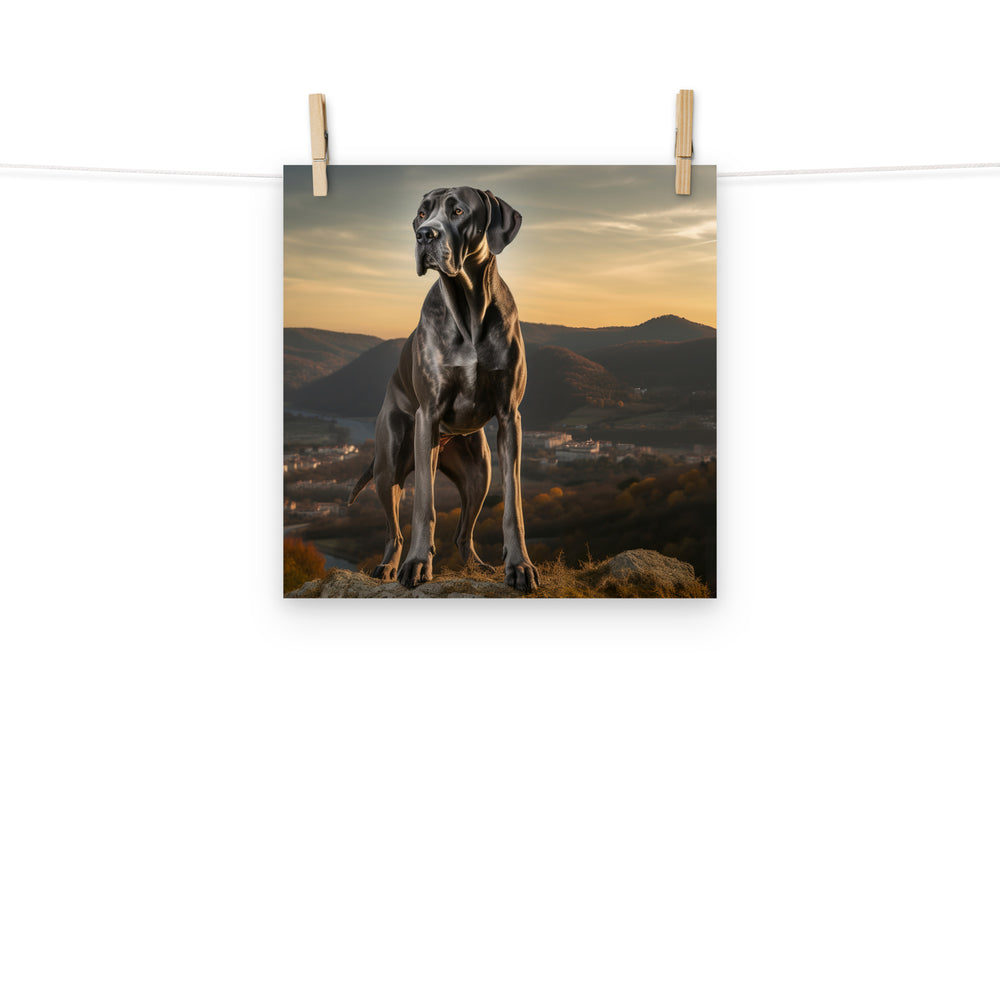 Great Dane Photo paper poster - PosterfyAI.com