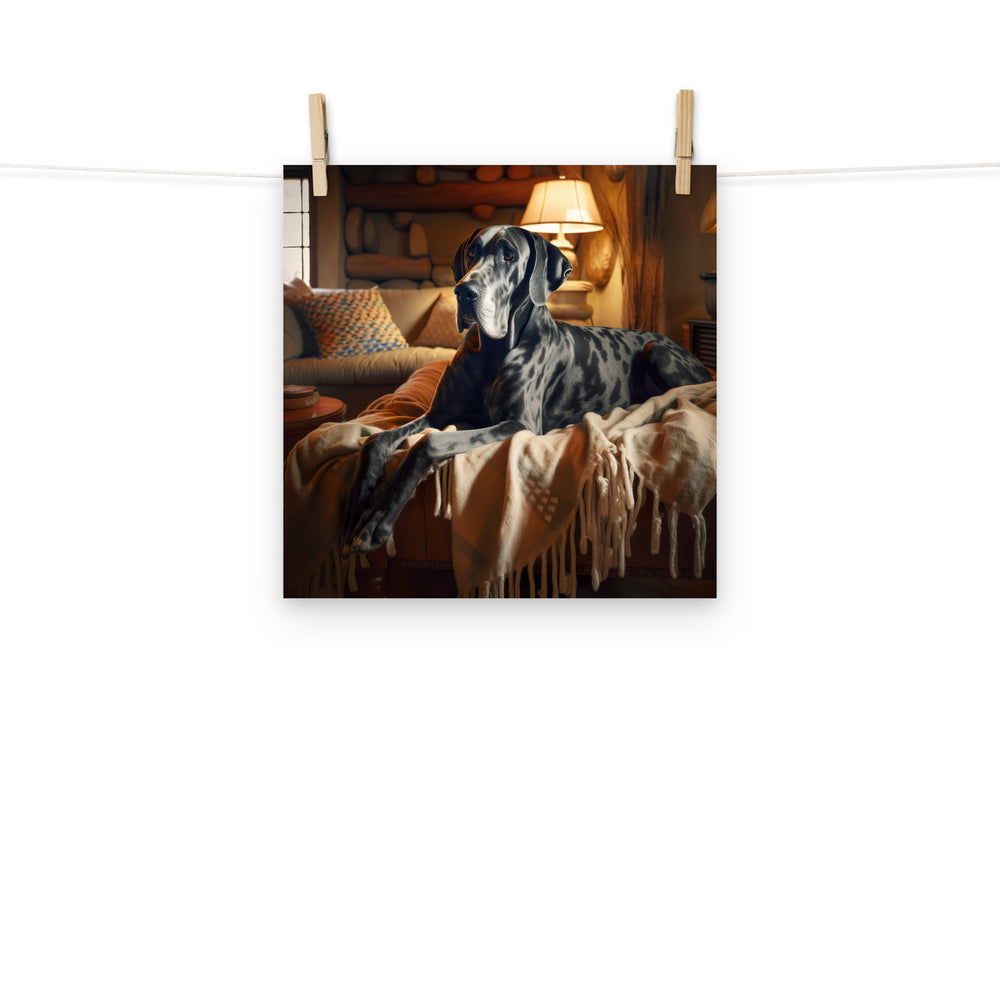 Great Dane Photo paper poster - PosterfyAI.com