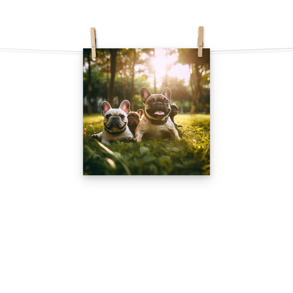 French Bulldog Photo paper poster - PosterfyAI.com