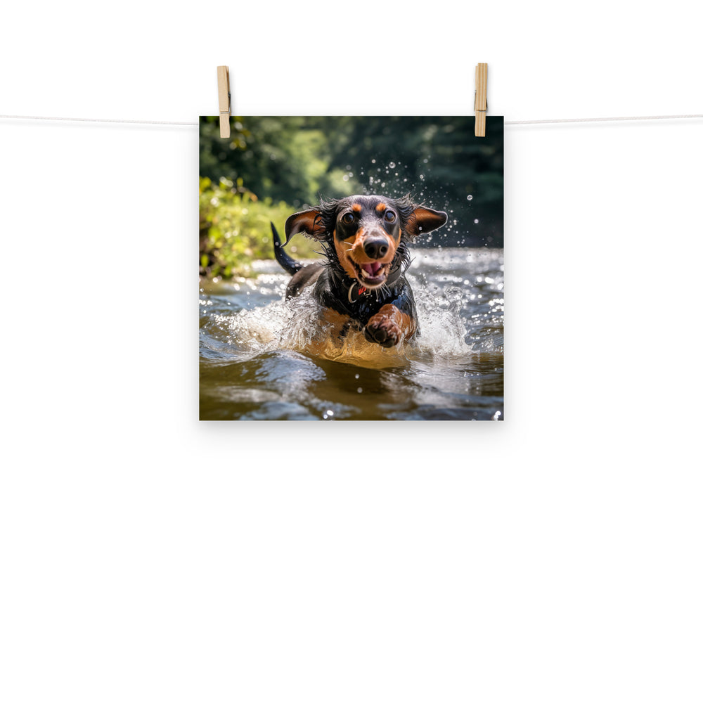 Dachshund Photo paper poster - PosterfyAI.com