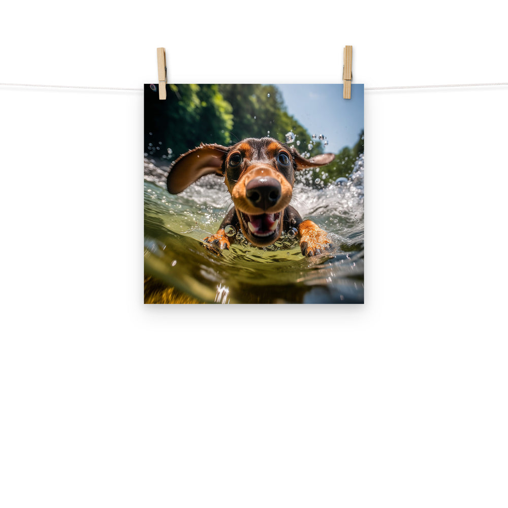 Dachshund Photo paper poster - PosterfyAI.com