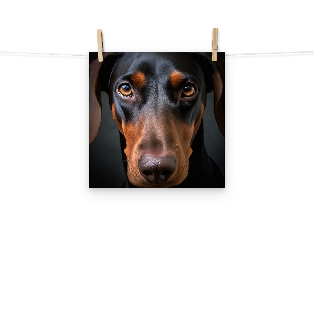 Doberman Photo paper poster - PosterfyAI.com