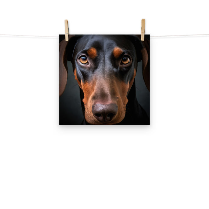 Doberman Photo paper poster - PosterfyAI.com