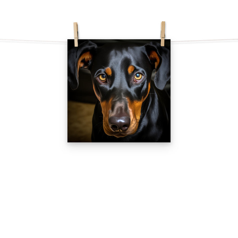 Doberman Photo paper poster - PosterfyAI.com